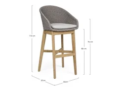 Sgabello Bar Coachella Stone